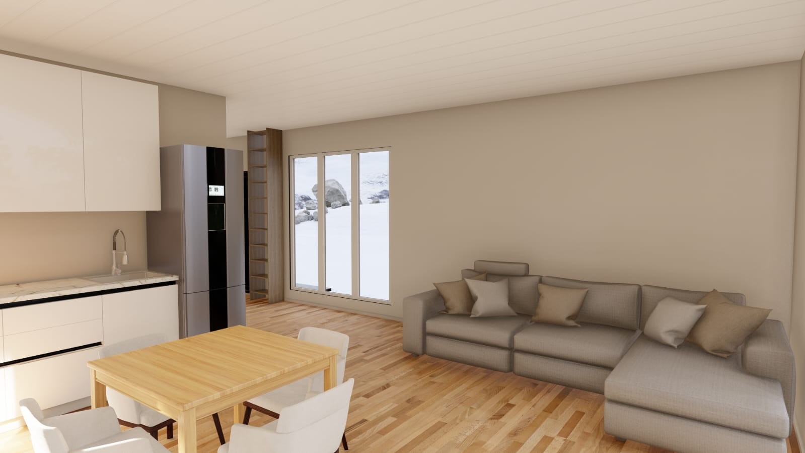 Терраса с мебелью для отдыха