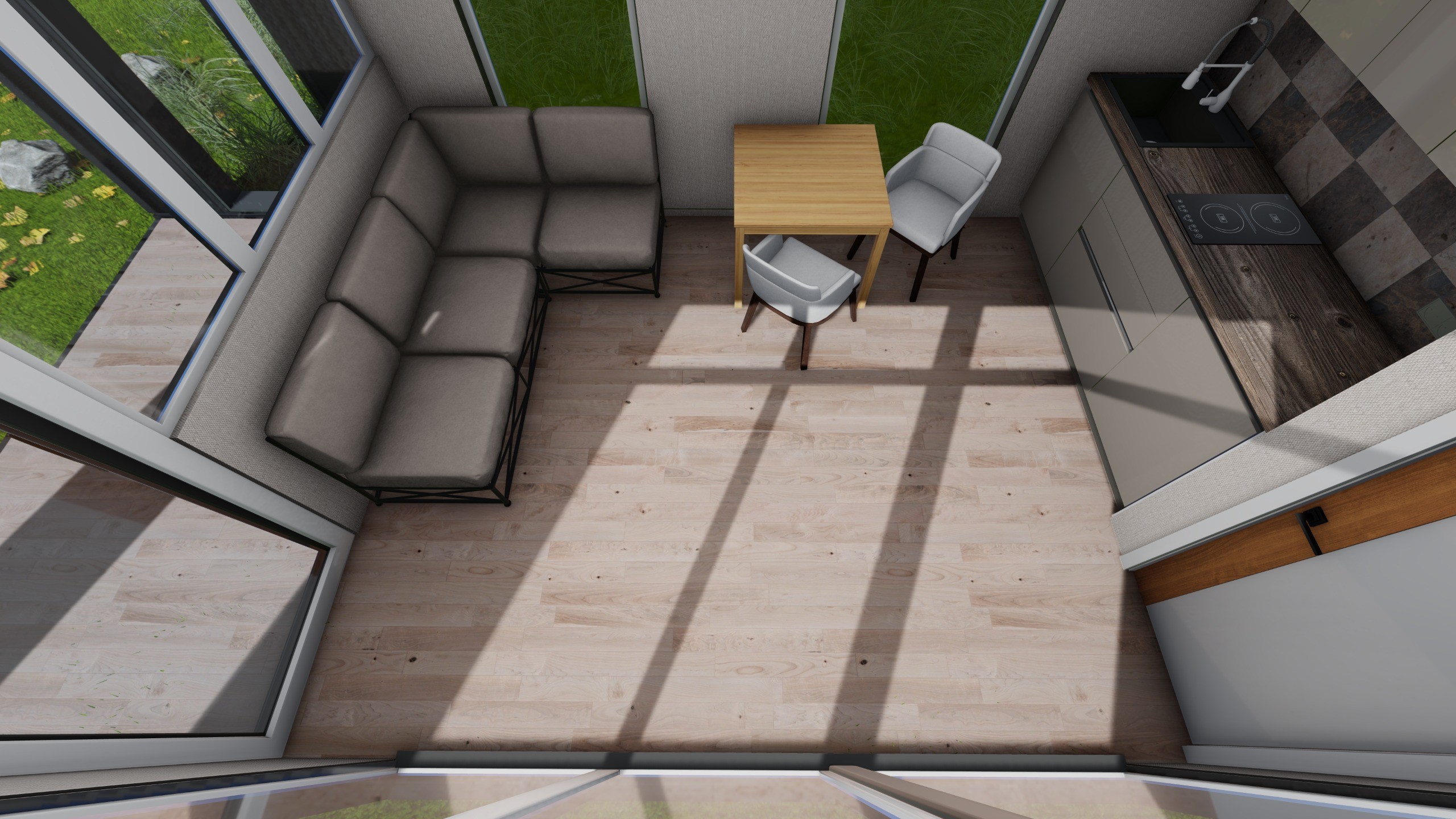 Комфорт в домике 24м² - внутреннее убранство