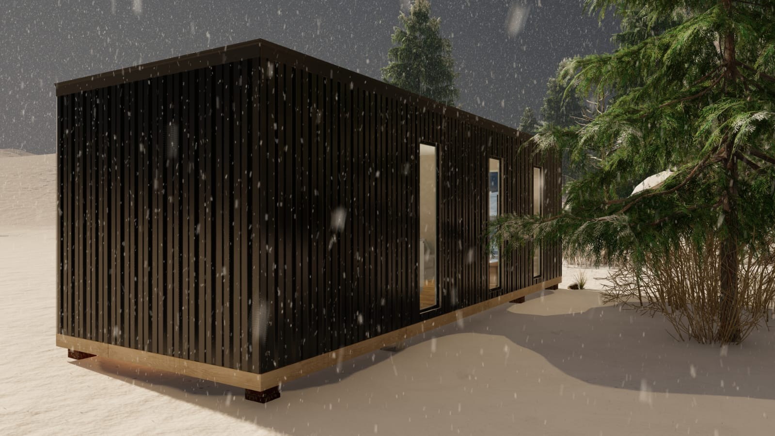 Процесс монтажа модульной сауны