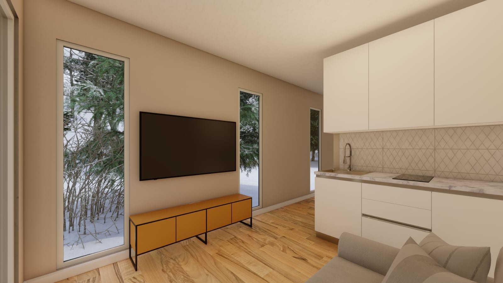 Планировка домика с размерами